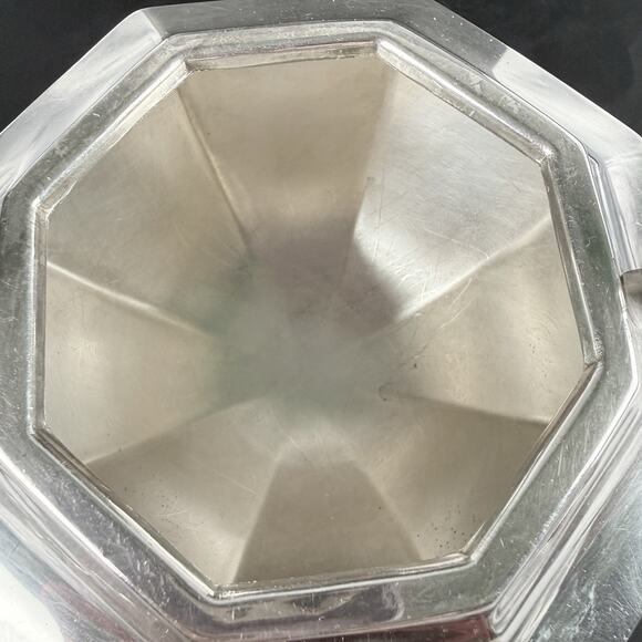 Vintage Art Deco Barbour Silver Co Silverplate Sugar Bowl Mono 5309 - Picture 4 of 10